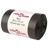 Vuilniszakken 250 st 60 l zwart 2