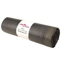 Vuilniszakken met trekkoorden 250 st 60 l zwart 2