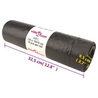 Vuilniszakken met trekkoorden 150 st 240 l zwart 8