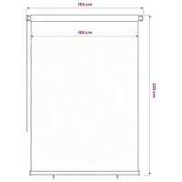 Rolgordijn voor buiten 165(B)x230(H) cm HDPE blauw 6
