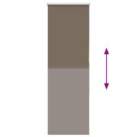 Rolgordijn verduisterend koffie 45x130 cm stofbreedte 40,7 cm 5
