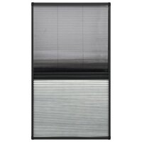 Raamhor pliss&amp;eacute; met verduistering 80x160 cm aluminium 2