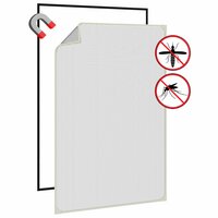 Insectenhor voor ramen magnetisch 80x120 cm wit 4