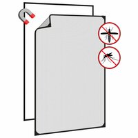 Insectenhor voor ramen magnetisch 80x120 cm antracietkleurig 4