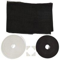 Insectenhor voor ramen magnetisch 130x150 cm wit 7