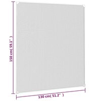 Insectenhor voor ramen magnetisch 130x150 cm antracietkleurig 8