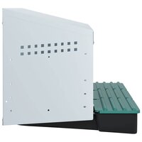 Kippennestkast 3 compartimenten wandmontage gegalvaniseerd staal 6
