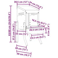 Kippennestkast 1 compartiment met poten gegalvaniseerd staal 9
