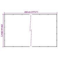 Aanhangwagennet 2,5x4,5 m HDPE groen 7