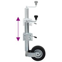 Neuswiel met 2 staanders en 3 spanklemmen 60 mm 6