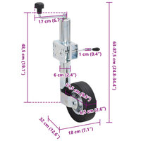 Neuswiel met splitklem 60 mm gegalvaniseerd staal 9