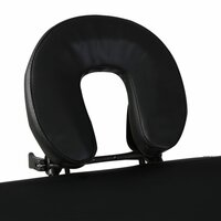 Inklapbare massagetafel 3 zones met houten frame (zwart) 3