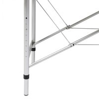 Massagetafel met 2 zones inklapbaar aluminum frame zwart 2