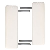 Inklapbare massagetafel 3 zones met aluminium frame (creme) 6
