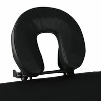 Inklapbare massagetafel 4 zones met houten frame (zwart) 4