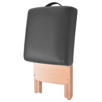 Massagetafel- en krukset inklapbaar 2 zones 10 cm dik zwart 5