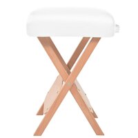 Massagetafel- en krukset inklapbaar 3 zones 10 cm dik wit 5