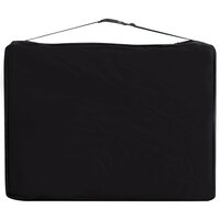 Massagetafel inklapbaar 2 zones aluminium zwart en wit 8