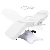 Massagetafel 180x62x(86,5-118) cm wit 2