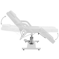 Behandelstoel 180x62x78 cm kunstleer wit 4