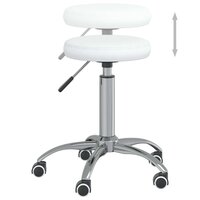 Massagekruk kunstleer wit 4