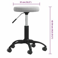 Massagekruk fluweel lichtgrijs 6