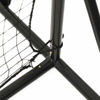 Voetbal rebounder 366x90x183 cm HDPE zwart 6