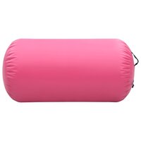 Gymnastiekrol met pomp opblaasbaar 120x90 cm PVC roze 3
