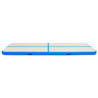 Gymnastiekmat met pomp opblaasbaar 700x100x20 cm PVC bauw 3