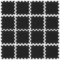 Rubbertegels 16 st 16 mm 30x30 cm zwart 3