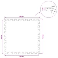 Vloermatten 12 pcs Grijs 4,32 m&amp;sup2; EVA Schuim 9
