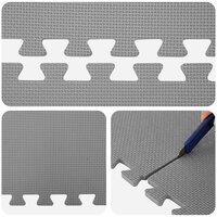 Vloermatten 6 pcs Grijs 2,16 m&amp;sup2; EVA Schuim 7