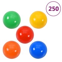 Kinderspeeltunnel met 250 ballen 175 cm polyester groen 8
