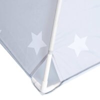 Kinder Tipi Tent met tas 115x115x160 cm polyester grijs 6
