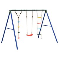 Schommelset met schommel, ladder en klimtouw met schijven 2