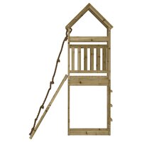 Speelhuis met klimwand ge&amp;iuml;mpregneerd grenenhout 6