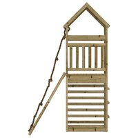 Speelhuis met klimwand ge&amp;iuml;mpregneerd grenenhout 4