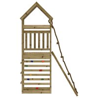 Speelhuis met klimwand ge&amp;iuml;mpregneerd grenenhout 5