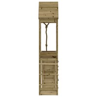 Speelhuis met klimwand ge&amp;iuml;mpregneerd grenenhout 7