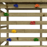 Speelhuis met klimwand ge&amp;iuml;mpregneerd grenenhout 8
