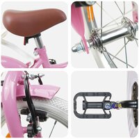 Kinderfiets 12 Inch voor 2-4 jaar oud Lichtroze 4