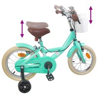 Kinderfiets 14 Inch voor 3-5 jaar oud Zeegroen 7