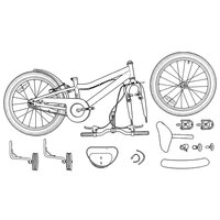 Kinderfiets 14 Inch voor 3-5 jaar oud Zeegroen 8