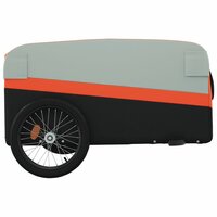 Fietstrailer 45 kg ijzer zwart en oranje 7