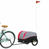 Fietstrailer 30 kg ijzer zwart en rood 3