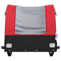 Fietstrailer 30 kg ijzer zwart en rood 6