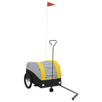 Fietstrailer 30 kg ijzer zwart en geel 2