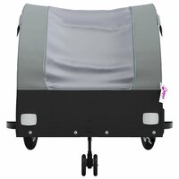 Fietstrailer 45 kg ijzer zwart en grijs 6
