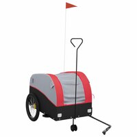 Fietstrailer 45 kg ijzer zwart en rood 2