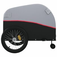 Fietstrailer 45 kg ijzer zwart en rood 7